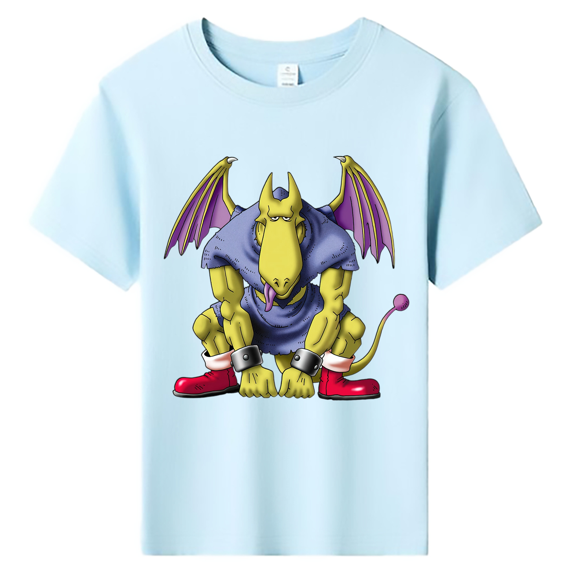 （画像用） ドラゴンクエスト Doragon Kuesuto Dragon Quest 綿100％キッズTシャツ（フロントプリント）